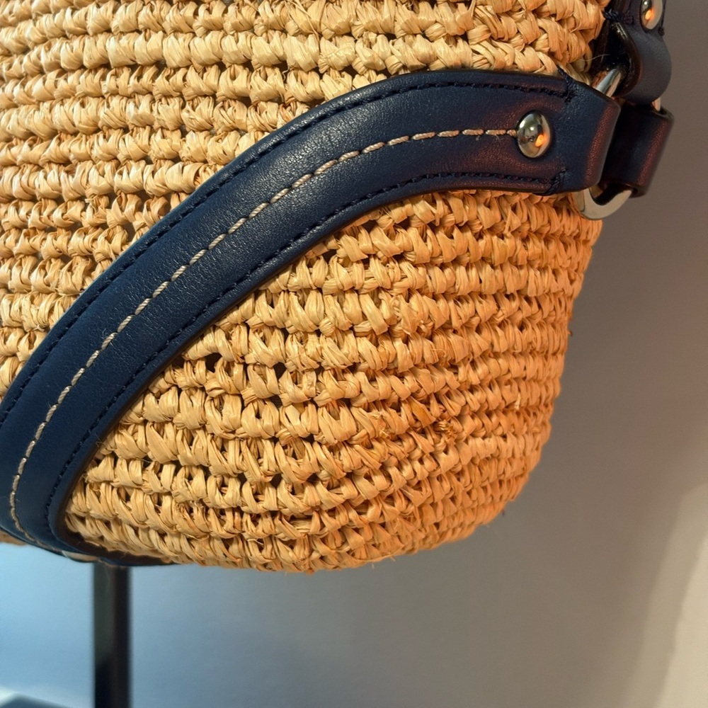 Coach Raffia Tote - Picture 7 of 11